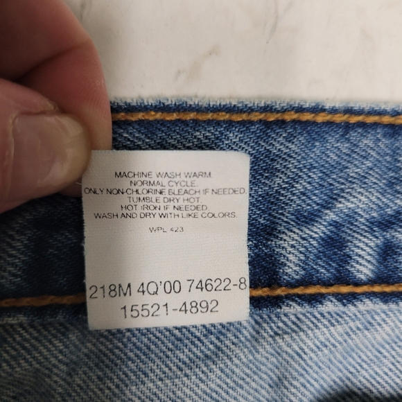 Levi’s 512 Slim Tapered Blue Wash Jeans Vintage Size 16 - Picture 7 of 12